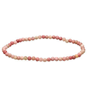 Bracciale Rodonite 3mm Facettato: Eleganza e Energia Naturale