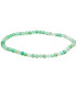 Bracelet de chrysoprase à facettes 3mm | Bijoux naturels et élégants