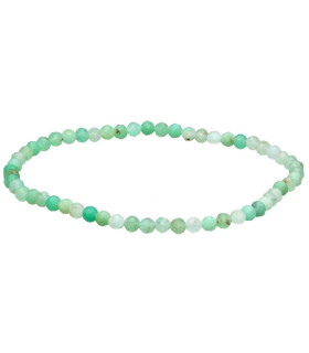 Pulseira de Crisópraso Facetado 3mm | Jóias Naturais e Elegantes