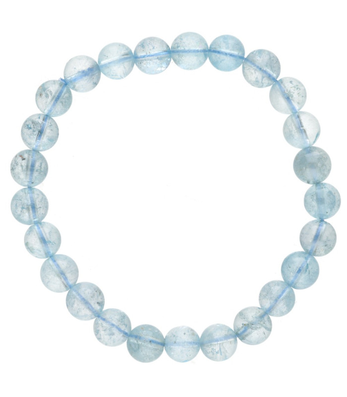 Bracciale Topazio Blu 8mm: Eleganza e Energia Naturale