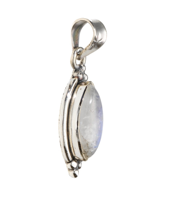 Colgante Ojo de Piedra Luna en Plata de Ley 925