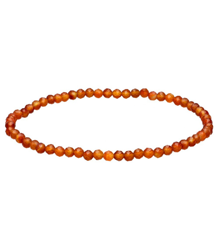 Pulseira de cornalina de 3 mm: energia e estilo no seu pulso