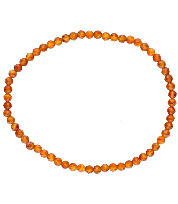 Pulseira de cornalina de 3 mm: energia e estilo no seu pulso
