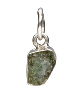 Pendentif Moldavite en Argent 925 (0.5 - 0.9gr)
