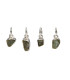 Pendentif Moldavite en Argent 925 (0.5 - 0.9gr)
