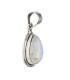 Medium Moonstone Drop Pendant in 925 Sterling Silver