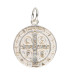 Médaille de Saint Benoît en argent 925