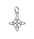 Mini pendentif nœud de sorcière en argent 925