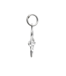 Mini Witch's Knot Plain Pendant in 925 Sterling Silver