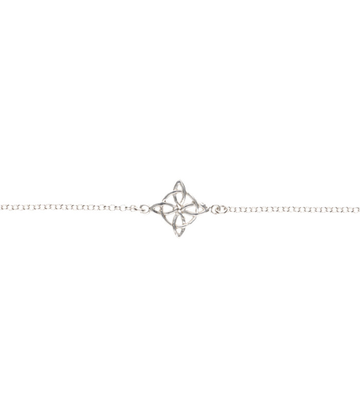 Bracciale Nodo di Strega in Argento Sterling 925