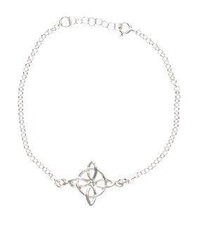 925 Sterling Silver Witch's Knot Bracelet