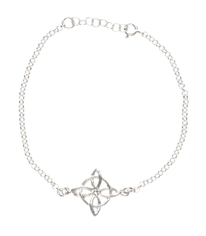 925 Sterling Silver Witch's Knot Bracelet