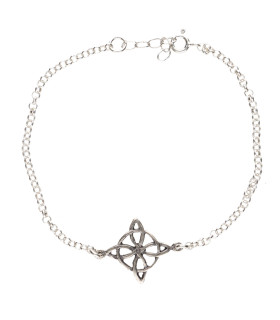 Small Witch Knot Bracelet in Sterling Silver 925