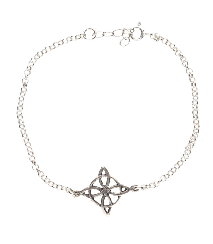 Small Witch Knot Bracelet in Sterling Silver 925