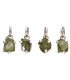 Pendente Bisel di Moldavite in Argento Sterling 925 (1 - 1.9gr)
