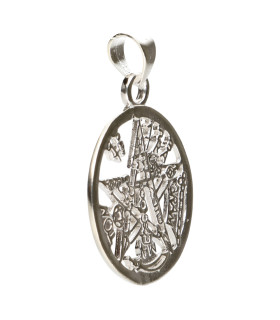 Colgante Tetragramatón Grande en Plata de Ley 925