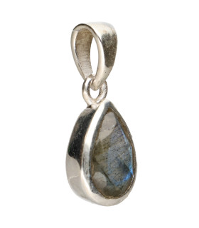 Mini pendentif Labradorite en argent 925