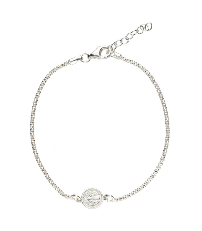 Pulsera de San Benito en Plata de Ley 925