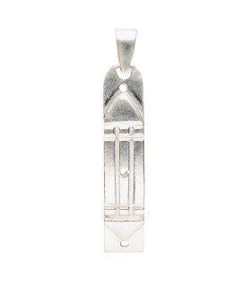 Pendentif symbole atlante en argent 925