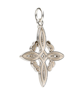 Pendentif nœud de sorcière en argent 925