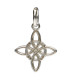 Medium Witch Knot Pendant in Sterling Silver 925