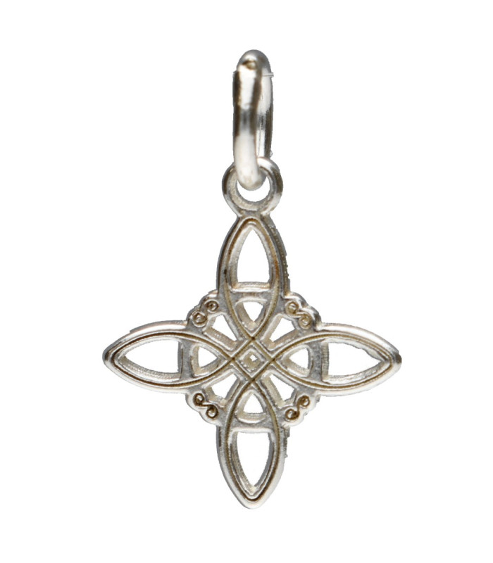 Medium Witch Knot Pendant in Sterling Silver 925