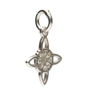 Medium Witch Knot Pendant in Sterling Silver 925