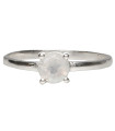 Bague pierre de lune facettée en argent 925