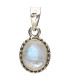 Bohemian Oval Moonstone Pendant in 925 Sterling Silver -A