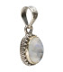 Bohemian Oval Moonstone Pendant in 925 Sterling Silver -A