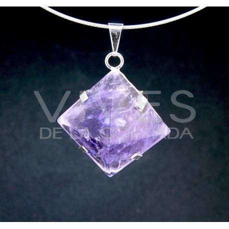 Colgante Pirámide con Grapas de Amatsita