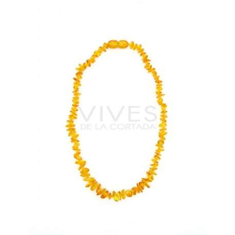 Collar Chips de Ambar Claro para Bebé