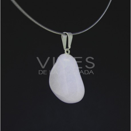 Pendentif Roulé à partir de Quartz Milky