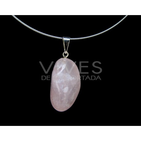 Pendant Filming of Quartz Rosa