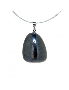 Pendant Hematite Rhodium plating
