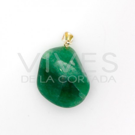 Colgante Rodado de Cuarzo Verde