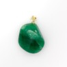 Pendentif en Quartz Vert Plaqué Rhodium