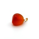 Pendant Carnelian Rhodium plating