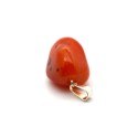 Pendant Carnelian Rhodium plating