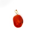 Pendentif Cornaline Rhodium