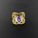 Anillo de Bronce con Amatista -9.2-
