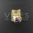 Anillo de Bronce con Amatista -12.1-