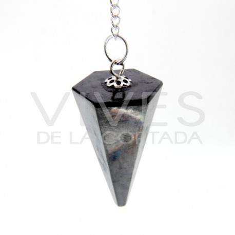 Pêndulo de Shungite Facetada