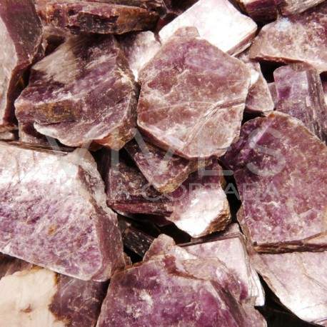 Lepidolite Mica Áspera Extra (embalagem de 500gr)