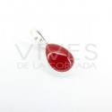 Colgante Cornalina Lágrima Pequeña - Plata de Ley 925