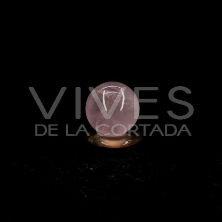 Esfera de Cuarzo Rosa Pequeña