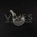 Colgante de Cuarzo Blanco Círculo Grande - Plata de Ley 925