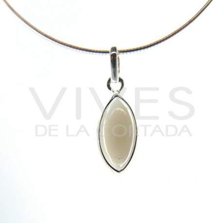 Colgante de Cuarzo Ahumado Ojo Pequeño - Plata de Ley 925