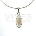 Colgante de Cuarzo Ahumado Ojo Pequeño - Plata de Ley 925