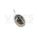 Pendant of Quartz Smoked Oval Big - Sterling Silver 925
